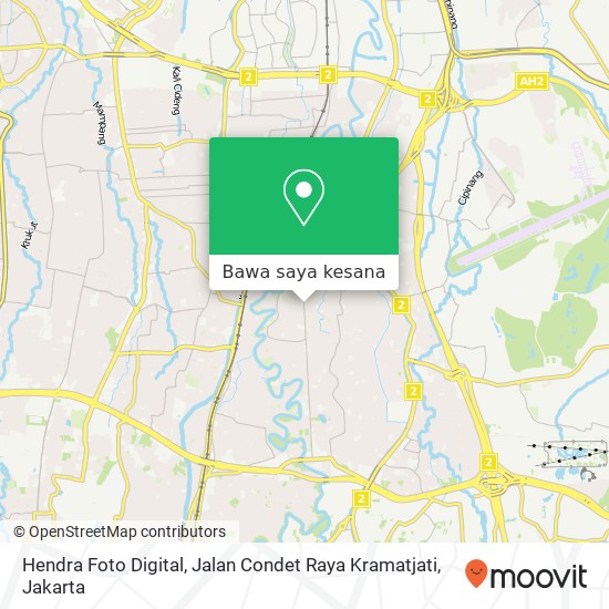 Peta Hendra Foto Digital, Jalan Condet Raya Kramatjati