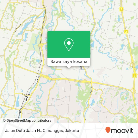 Peta Jalan Duta Jalan H., Cimanggis