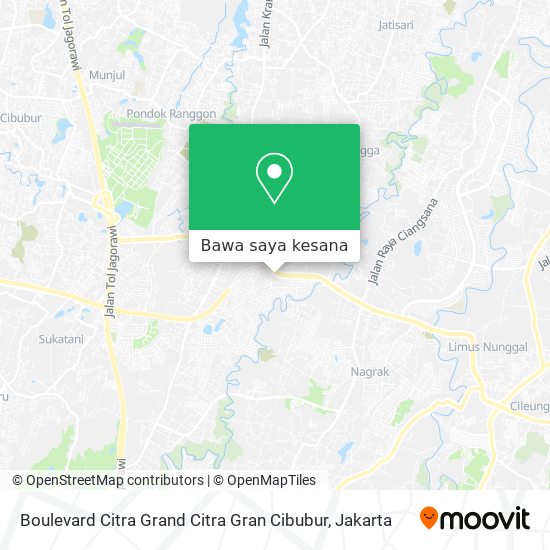 Peta Boulevard Citra Grand Citra Gran Cibubur