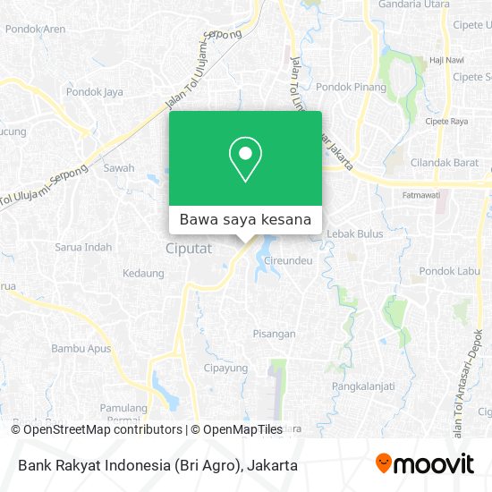 Peta Bank Rakyat Indonesia (Bri Agro)
