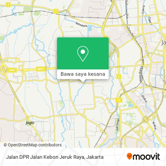 Peta Jalan DPR Jalan Kebon Jeruk Raya