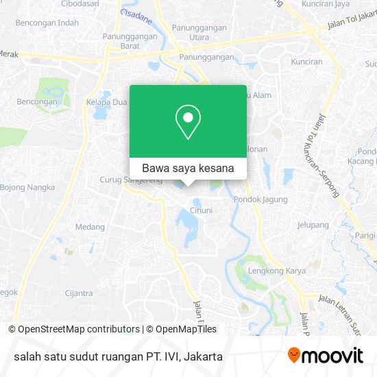 Peta salah satu sudut ruangan PT. IVI