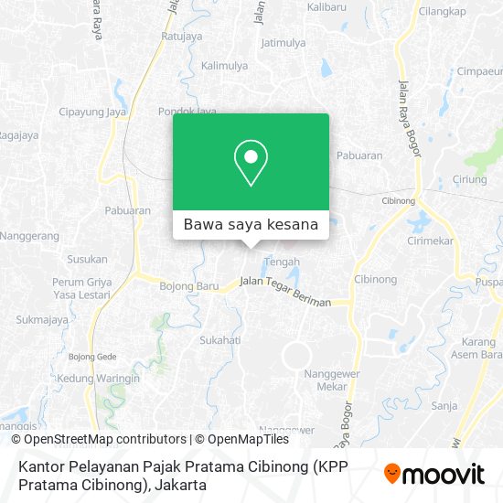 Peta Kantor Pelayanan Pajak Pratama Cibinong (KPP Pratama Cibinong)