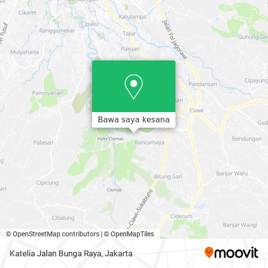 Peta Katelia Jalan Bunga Raya