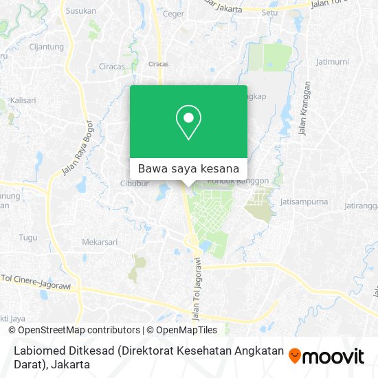 Peta Labiomed Ditkesad (Direktorat Kesehatan Angkatan Darat)