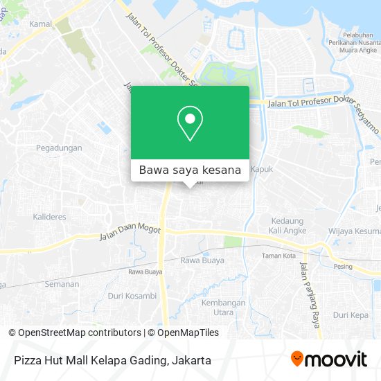 Peta Pizza Hut Mall Kelapa Gading