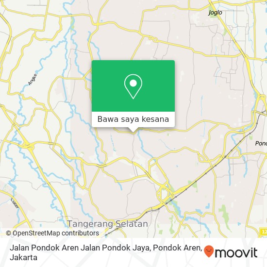 Peta Jalan Pondok Aren Jalan Pondok Jaya, Pondok Aren