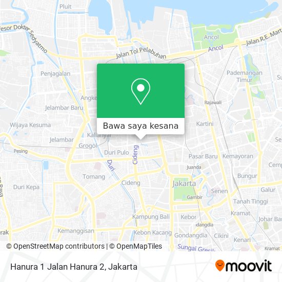 Peta Hanura 1 Jalan Hanura 2