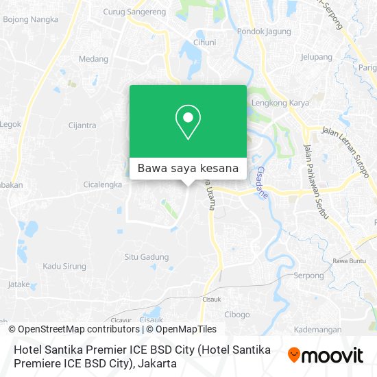 Peta Hotel Santika Premier ICE BSD City