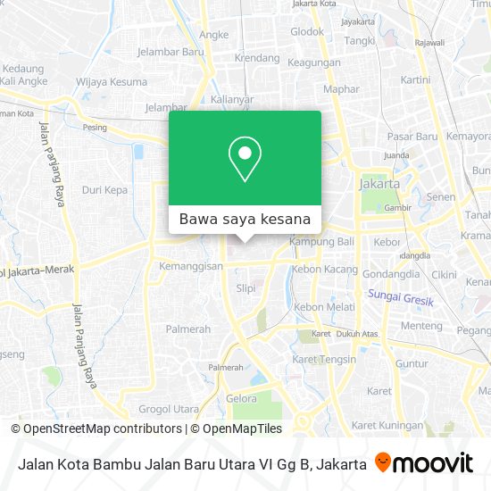 Peta Jalan Kota Bambu Jalan Baru Utara VI Gg B