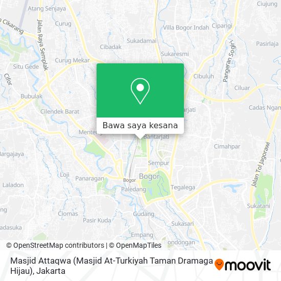 Peta Masjid Attaqwa (Masjid At-Turkiyah Taman Dramaga Hijau)