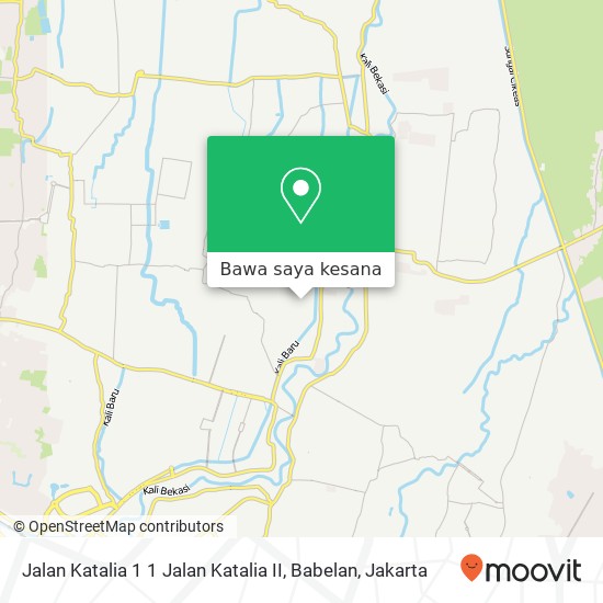 Peta Jalan Katalia 1 1 Jalan Katalia II, Babelan