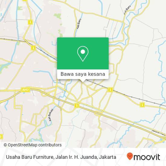 Peta Usaha Baru Furniture, Jalan Ir. H. Juanda