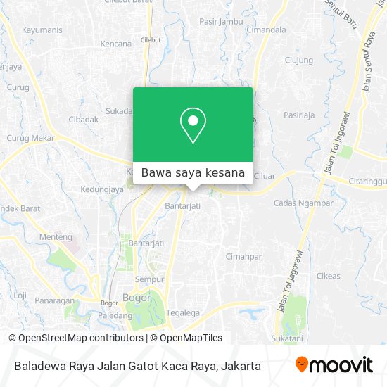 Peta Baladewa Raya Jalan Gatot Kaca Raya