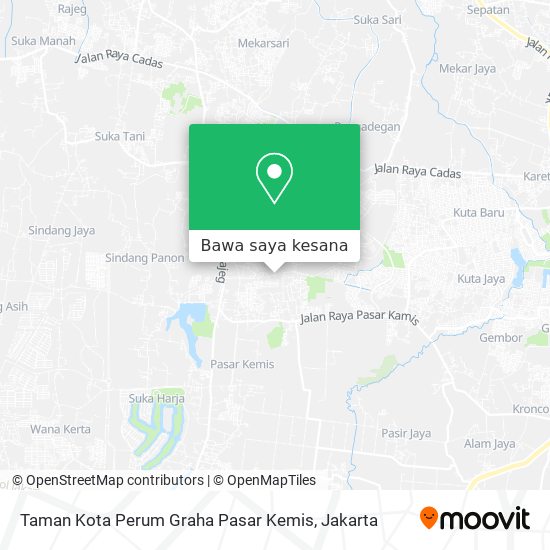 Peta Taman Kota Perum Graha Pasar Kemis