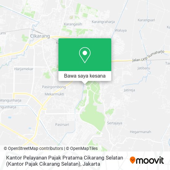 Peta Kantor Pelayanan Pajak Pratama Cikarang Selatan (Kantor Pajak Cikarang Selatan)