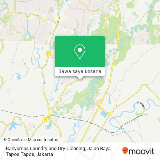 Peta Banyumas Laundry and Dry Cleaning, Jalan Raya Tapos Tapos