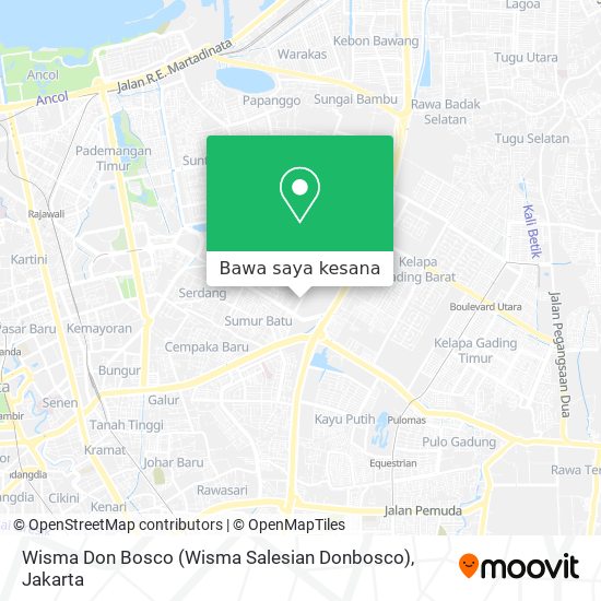 Peta Wisma Don Bosco (Wisma Salesian Donbosco)