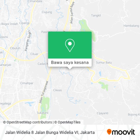 Peta Jalan Widelia 8 Jalan Bunga Widelia VI