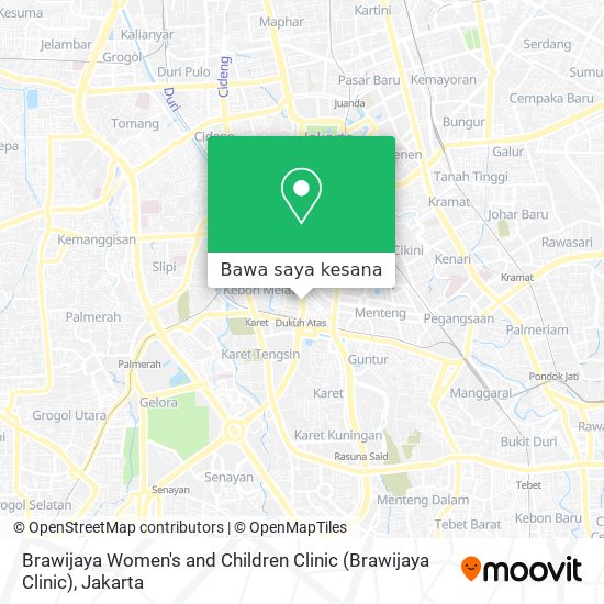 Peta Brawijaya Women's and Children Clinic (Brawijaya Clinic)
