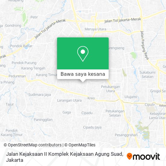 Peta Jalan Kejaksaan II Komplek Kejaksaan Agung Suad