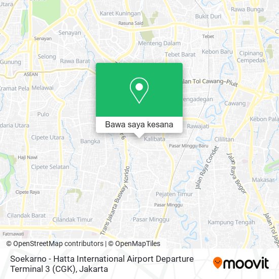 Peta Soekarno - Hatta International Airport Departure Terminal 3 (CGK)