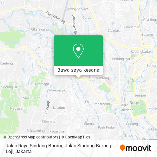 Peta Jalan Raya Sindang Barang Jalan Sindang Barang Loji