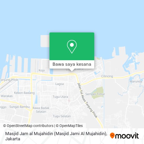 Peta Masjid Jam al Mujahidin (Masjid Jami Al Mujahidin)