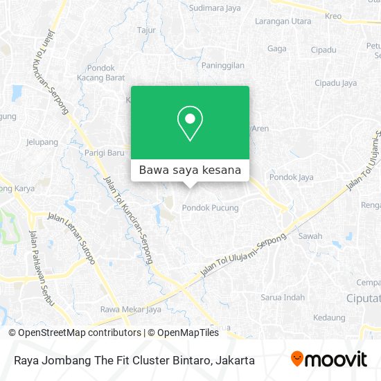 Peta Raya Jombang The Fit Cluster Bintaro