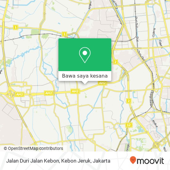 Peta Jalan Duri Jalan Kebon, Kebon Jeruk