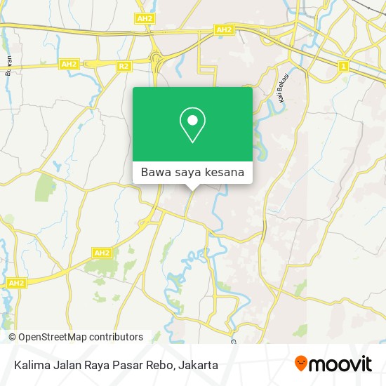 Peta Kalima Jalan Raya Pasar Rebo