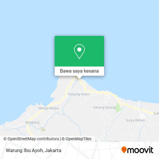 Peta Warung Ibu Ayoh, Jalan Raya Tanjung Kait Mauk