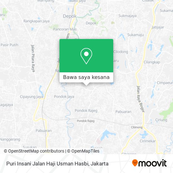 Peta Puri Insani Jalan Haji Usman Hasbi