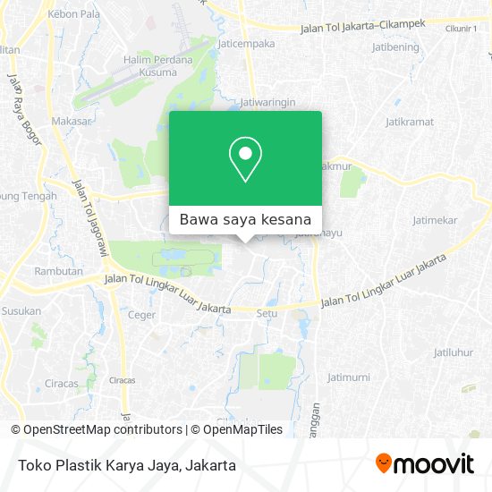Peta Toko Plastik Karya Jaya