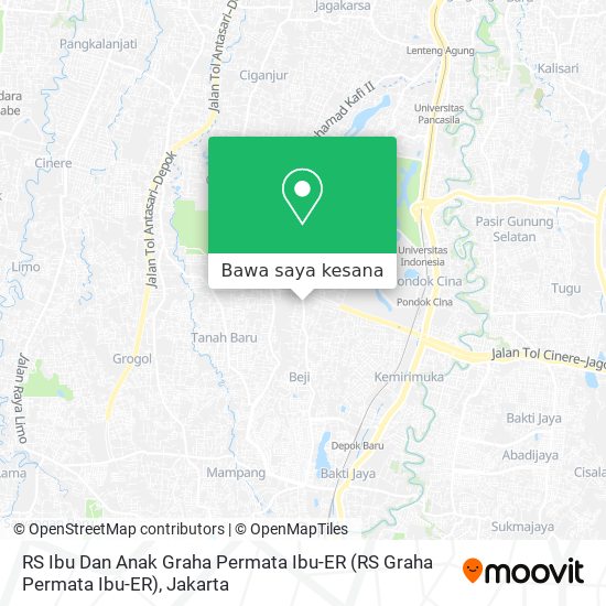 Peta RS Ibu Dan Anak Graha Permata Ibu-ER (RS Graha Permata Ibu-ER)