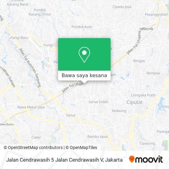 Peta Jalan Cendrawasih 5 Jalan Cendrawasih V
