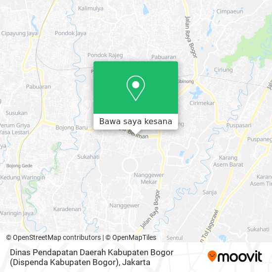 Peta Dinas Pendapatan Daerah Kabupaten Bogor (Dispenda Kabupaten Bogor)