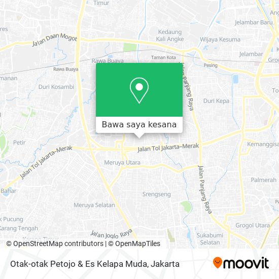 Peta Otak-otak Petojo & Es Kelapa Muda