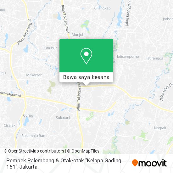 Peta Pempek Palembang & Otak-otak "Kelapa Gading 161"