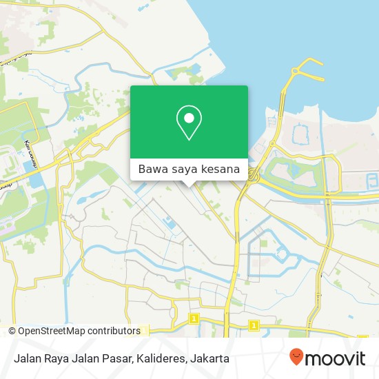 Peta Jalan Raya Jalan Pasar, Kalideres