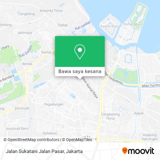 Peta Jalan Sukatani Jalan Pasar