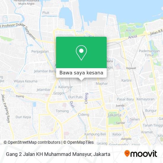 Peta Gang 2 Jalan KH Muhammad Mansyur