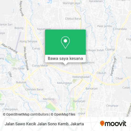 Peta Jalan Sawo Kecik Jalan Sono Kemb