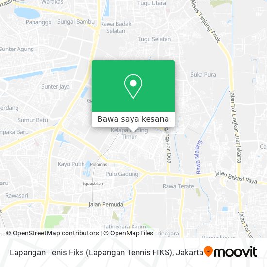 Peta Lapangan Tenis Fiks (Lapangan Tennis FIKS)