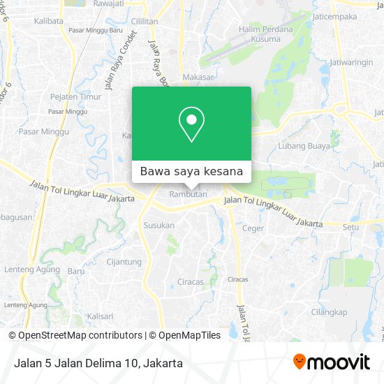 Peta Jalan 5 Jalan Delima 10