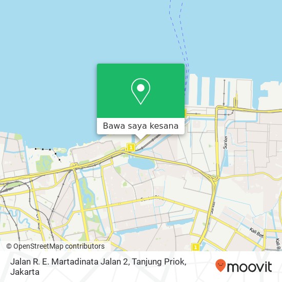 Peta Jalan R. E. Martadinata Jalan 2, Tanjung Priok