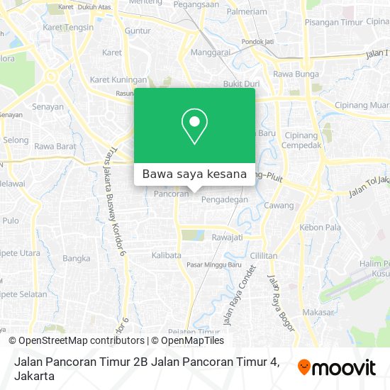 Peta Jalan Pancoran Timur 2B Jalan Pancoran Timur 4