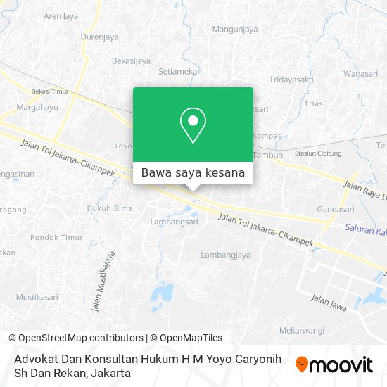 Peta Advokat Dan Konsultan Hukum H M Yoyo Caryonih Sh Dan Rekan