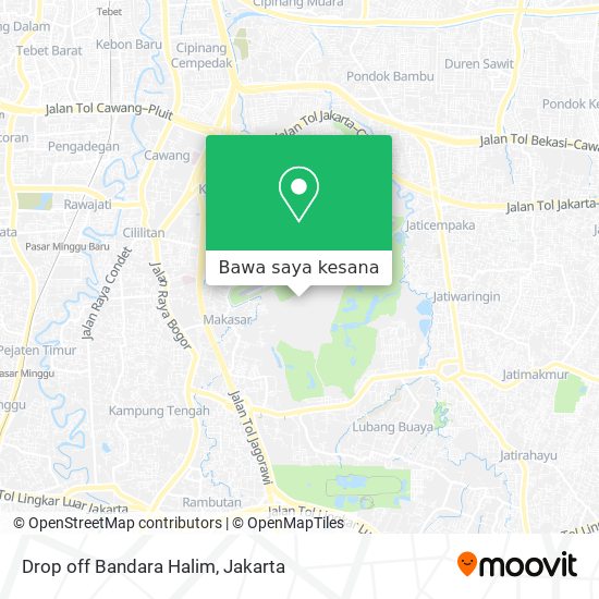 Peta Drop off Bandara Halim