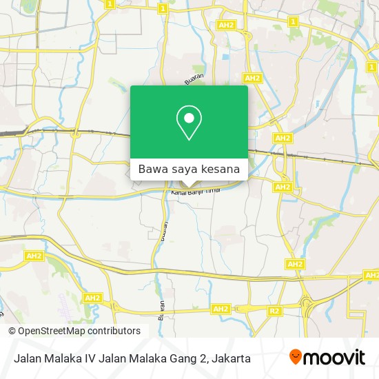 Peta Jalan Malaka IV Jalan Malaka Gang 2